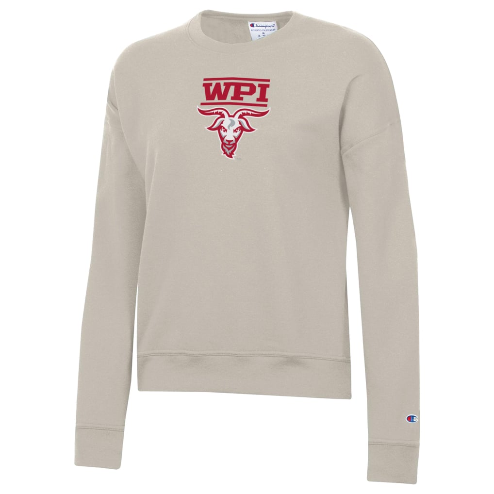  Worcester Polytechnic Institute Engineers Champion Women's Powerblend Pullover Sweatshirt - Oatmeal